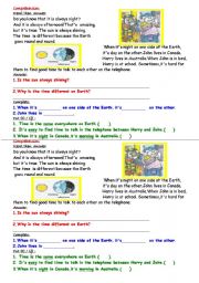 English Worksheet: reading passage