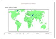 English Worksheet: English speaking countries