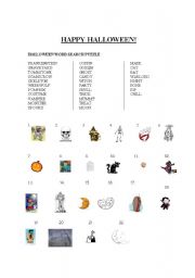 English Worksheet: Halloween