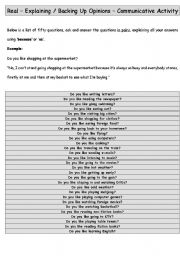 English Worksheet: Because and As - Explaining Answers - Communicative Activity