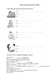 English Worksheet: Yes No Questions