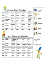 Timetable Bob and Bart