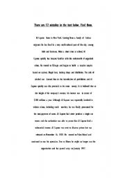 English Worksheet: Mistakes