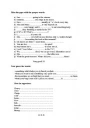 English worksheet: Test