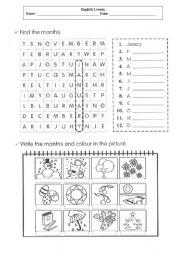 English Worksheet: Moths crossword