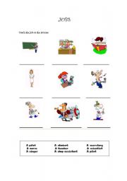 English worksheet: Jobs