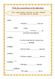 PREPOSITIONS DRILL