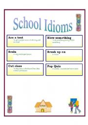 School Idioms