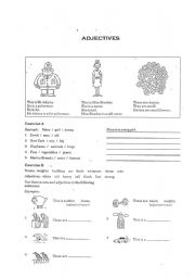 English Worksheet: adjectives