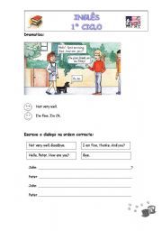 English Worksheet: How are you?