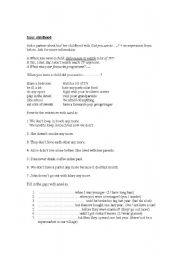 English Worksheet: Used to