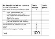 English Worksheet: My parents romance
