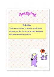 English Worksheet: Role-play