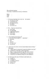 English worksheet: conditional sentences