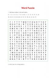 English worksheet: Word Puzzle