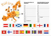 English Worksheet: EUROPE