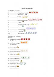English Worksheet: there is there are