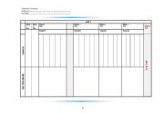 English Worksheet: Semester Overview form