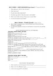 English Worksheet: Friends - The one with the list
