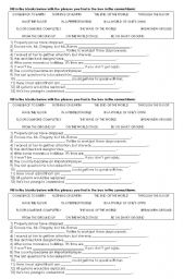 English Worksheet: Vocabulary on world, floor, ground, earth