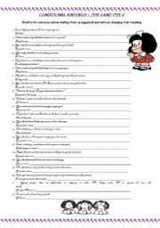English Worksheet: Conditional sentences - Types I & II