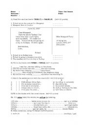 English worksheet: AN EXAM ABOUT MIXED TOPICS