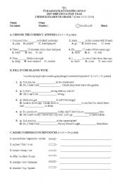 English worksheet: grammer