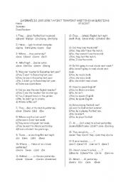 English Worksheet: grammar guide