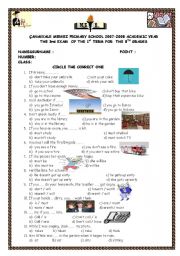 English Worksheet: grammar