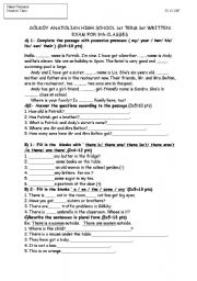 English worksheet: grammar guide