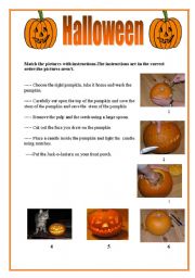 English Worksheet: halloween