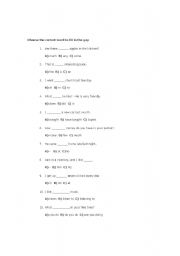 English worksheet: Parts of speech