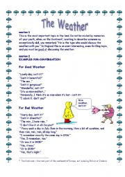 English Worksheet: The Weather