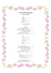 English Worksheet: Song: coming around again (Carli Simon)