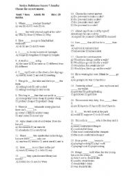 English Worksheet: test