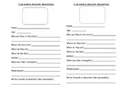 English Worksheet: Character development