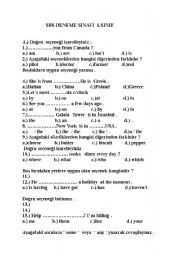 English Worksheet: test