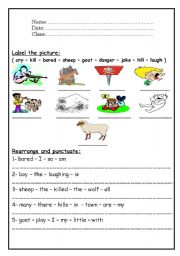 English worksheet: Vocabulary