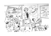 English Worksheet: noisy class