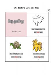 English worksheet: books to make and read