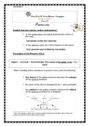 English Worksheet: The passive voice