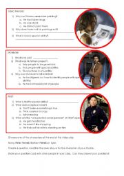 English Worksheet: HEROES Video Comprehension 2/2