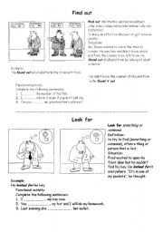 English Worksheet: Phrasal Verbs