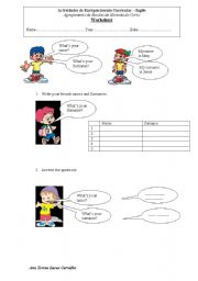 English Worksheet: Introductions