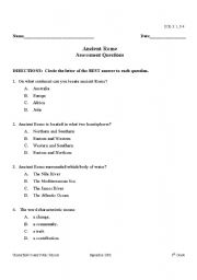 Ancient Rome Quiz