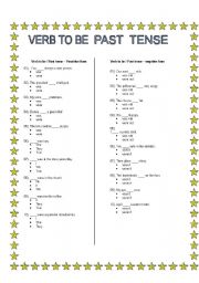 Verb To Be - Past Tense (Affirmative & Negative Sentences)