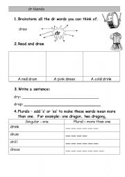 English worksheet: dr blend