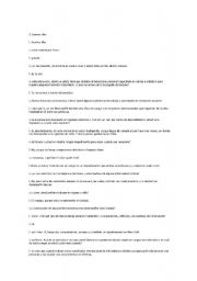 English Worksheet: Spanish-English Dialogue