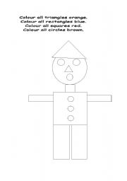 English worksheet: Shape Person