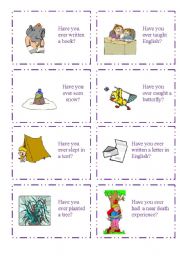 English Worksheet: HAVE YOU EVER...? 4/5  